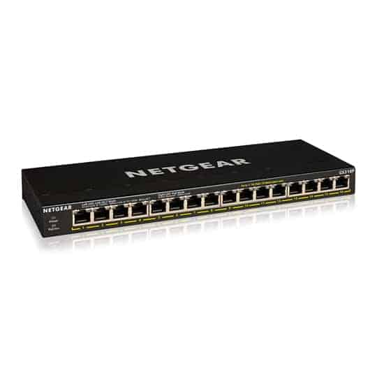 NETGEAR GS316P 16-Port Gigabit PoE+ Network Switch